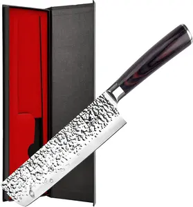 imarku Nakiri Knife, Vegetable Meat Cleaver Knife, Razor Sharp Chef Knife,7-inch SUS440A Ultimate Japanese Stainless Steel Kitchen Knife with Ergonomic Handle Best Gifts for Women and Men