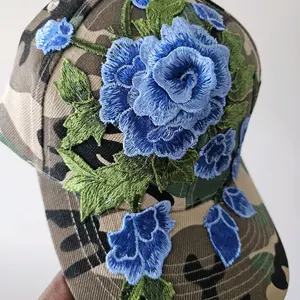 Camouflage Floral Flower Baseball Cap for Women Unisex Size Fits Most