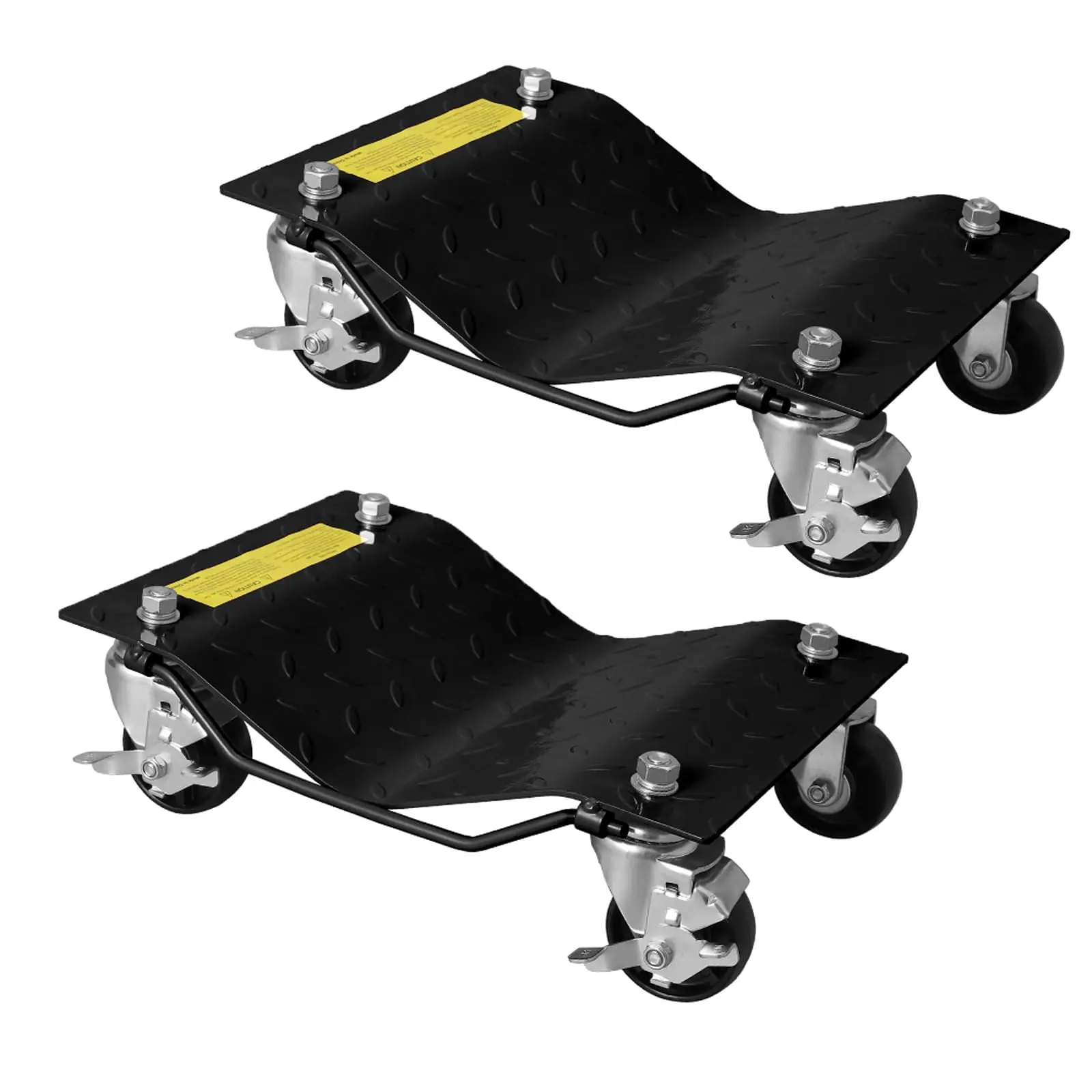 Heavy Duty Wheel Dolly Set for Cars – 2 or 4 Pack, 4000-8000 lbs Capacity, Vehicle Wheel Dolly with 360° Rotational Wheels & Locking Casters, Tire Skates for Moving Trucks, Trailers, Motorcycles, Cars