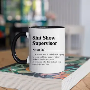 Shit Show Supervisor Mug, Funny Coworker Gift, Funny Boss or Manager Coffee Mug, Sarcastic Work Mug, Custom Supervisor Cup, Coworker Mug