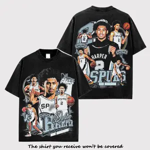 Dylan Harper 2 Shirt Cotton, Super Slash Bros Fans, Next Harper Shirt, Dylan Harper Fans, Spurs Nation Fans, Basketball Shirt, Game Day Fit