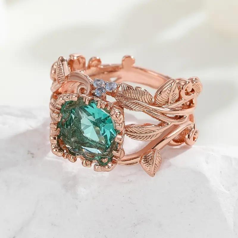 Ancient Totem Ring with Green Crystal, Energy Grounding Tribal Design for Men & Women, Spiritual Protection Jewelry with Healing Properties hand  fabricated  jewelry