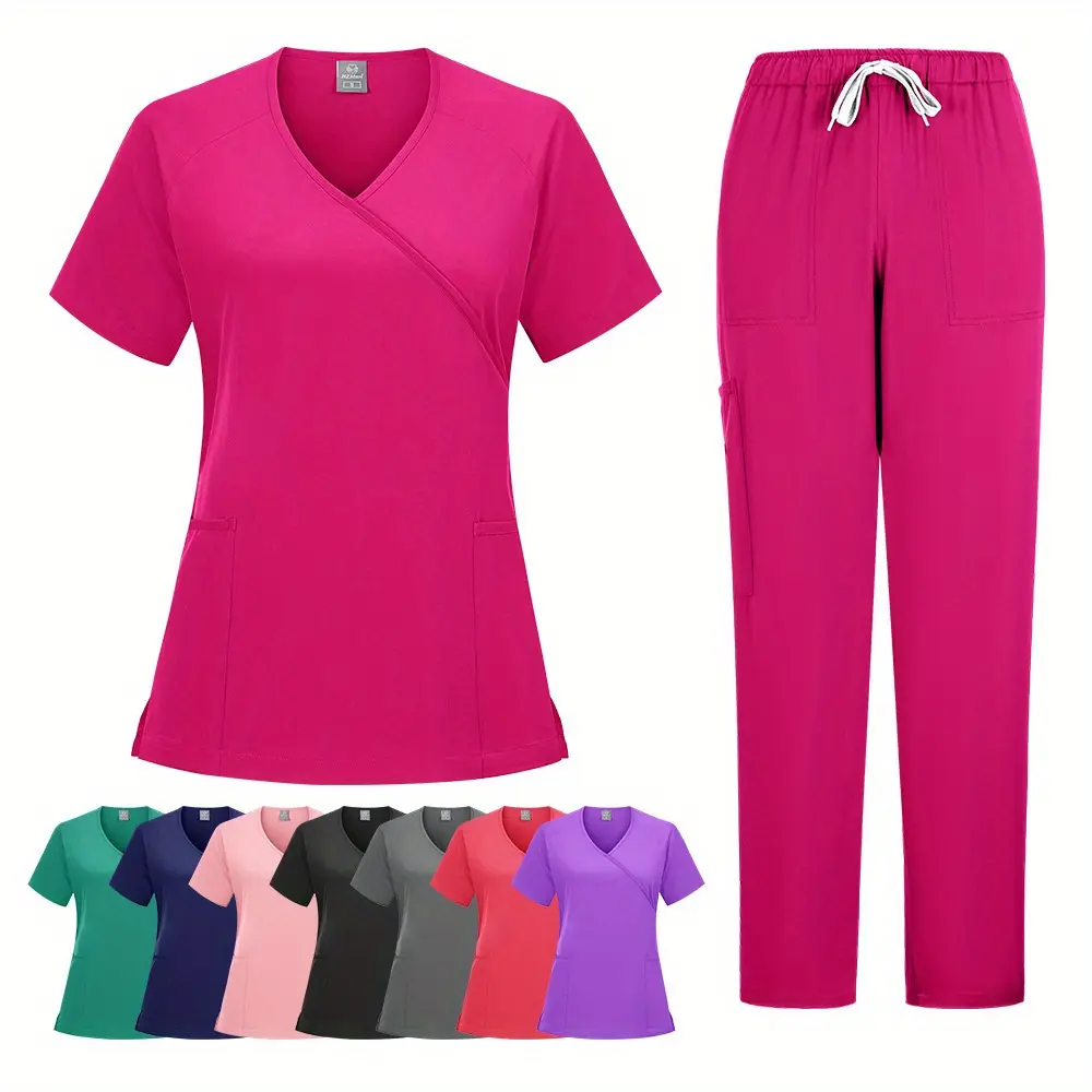 Unisex Scrub Sets Uniform Women Jogger Suit Nurse Accessories Scrub Sets Pharmacy Healthcare Work Wear