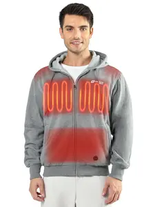 VENTURE HEAT Heated Jacket Hoodie for Men – Winter Coat, Outdoor Clothing, Bluetooth Controlled with 3 Adjustable Heating Zones