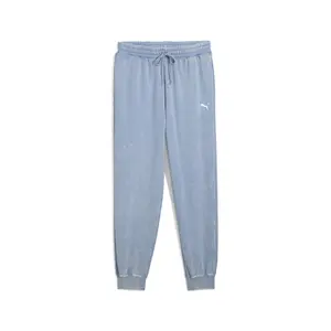 PUMA Mens Elevated Essentials Acid Wash Fleece Sweatpants Casual - Blue