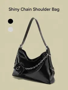 Premium Soft Leather Hobo Bag for Women, Stylish Chain Shoulder Tote, Multiple Colors Available, Elegant Daily Handbag for Work & Leisure