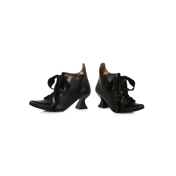 Girls Lace Up Witch Shoes