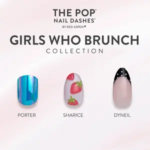 Red Aspen Girls Who Brunch Press On Nails Collection Salon-Quality Damage-Free 2-Week Wear Nail Dashes