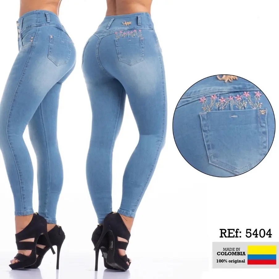Jeans Colombiano Levantacola 5404