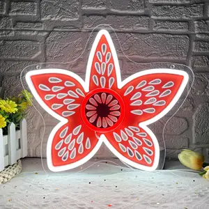 Stranger Things Led Neon Signs - Demo Neon Gorgon Dimmable USB-Powered for Bedroom, Game Room & Halloween Decor - Unique Gift for Fans - 80s Retro Sci-Fi Lighting - Led Mood Light, Decorative Atmosphere Lamp, Decorative Wall Light