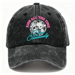 Kiss All The Time Disco Occasionally Hat, Album Inspired Cap, Disco Hat, Y2K 90s Youth Hat, Gift For Fan