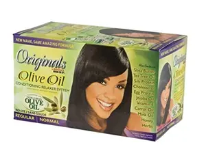 Africa's Best Organics Olive Oil Conditioning No Lye Relaxer System Regular Conditioner Haircare Thickening Shampoo