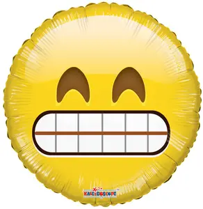 ***Super Special*** 18" Emoji Teeth Helium Foil Balloon (5 Pack) #35362