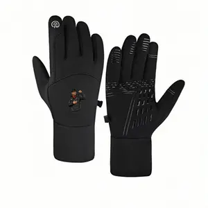 1 pair with Liverpool Jurgen Klopp Inspired Vibrant Graphic Fan Apparewinter gloves Touchable gloves Touch Screen Grippy Palm Winter Activities unisex sports gloves keep warm Christmas gifts