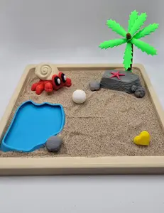 Hermit Crab Desk Display – 3D Printed Beach Scene
