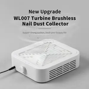 Nail Dust Collector, Powerful Vacuum Fan Vent Dust Collector Extractor Dust Suction Machine for Acrylic Nails Polishing, Nail Salon, Turbine Brushless Manicure