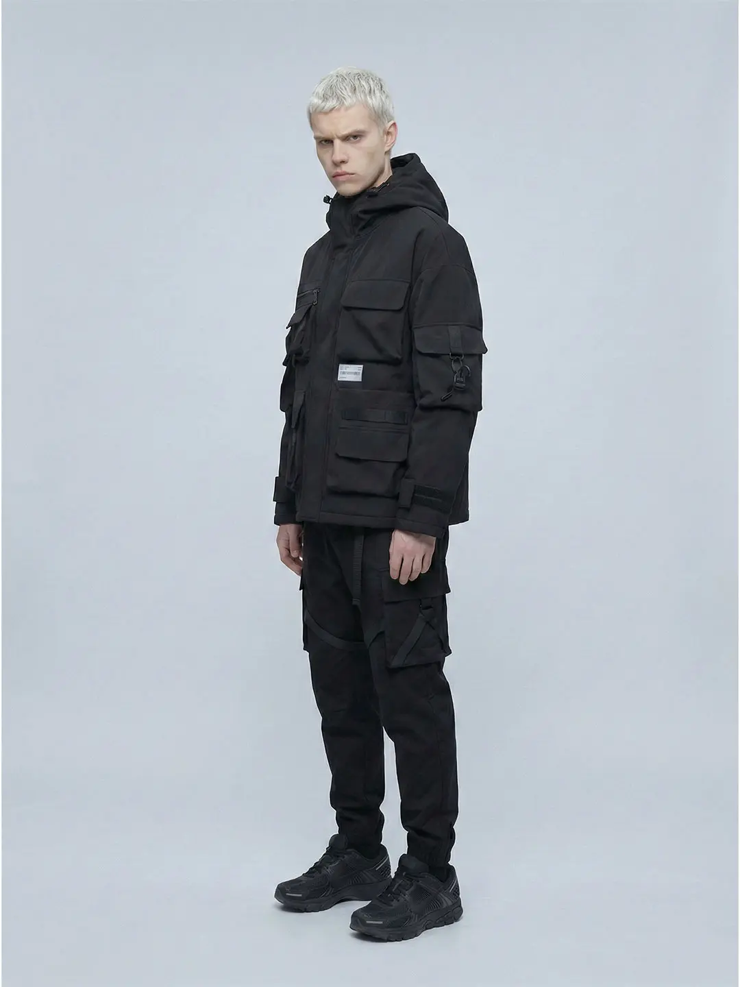 XYXIONGMAO Men's Techwear Jacket Hooded Streetwear Tactical
