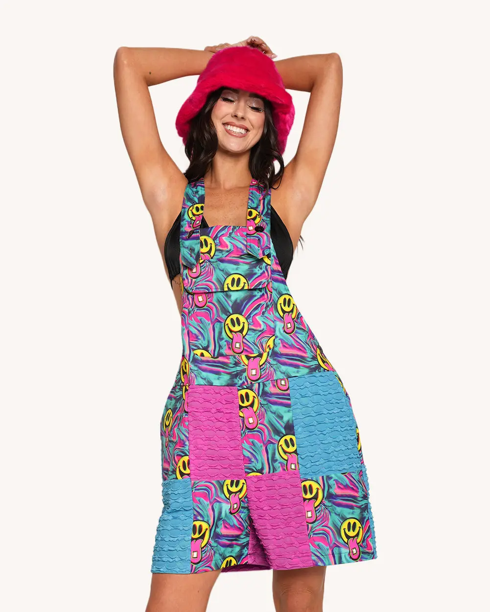 Happy Hour Short Overalls
