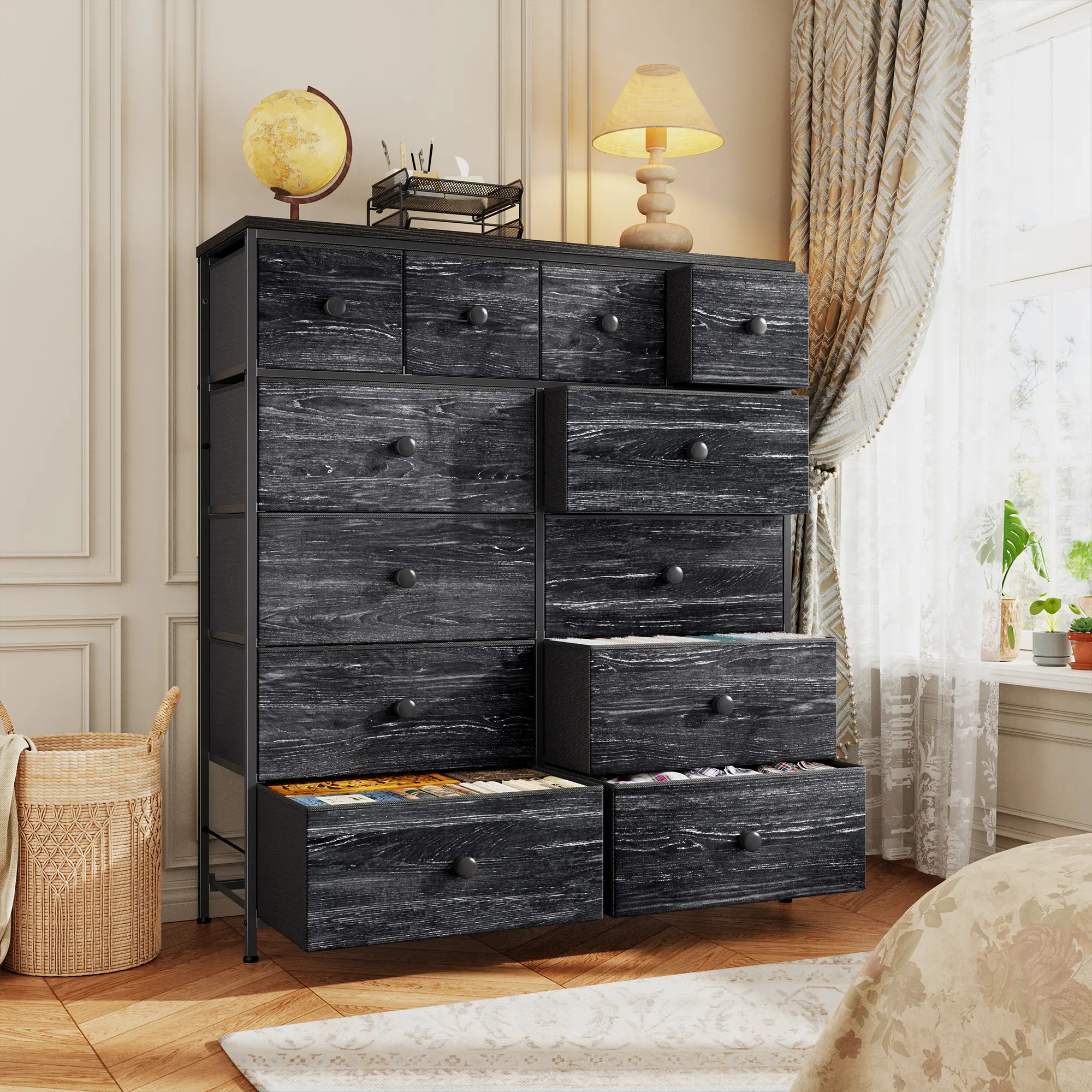 Black-12 Drawer（39"W)