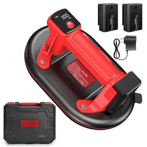 Electric Glass Suction Cup - 10" Heavy Duty Window Suction Cup Max Load 662lbs with 2 x 3.0Ah  & Charger & Digital Display & 4 Layer Leakproof for Glass Tile Granite Windshields