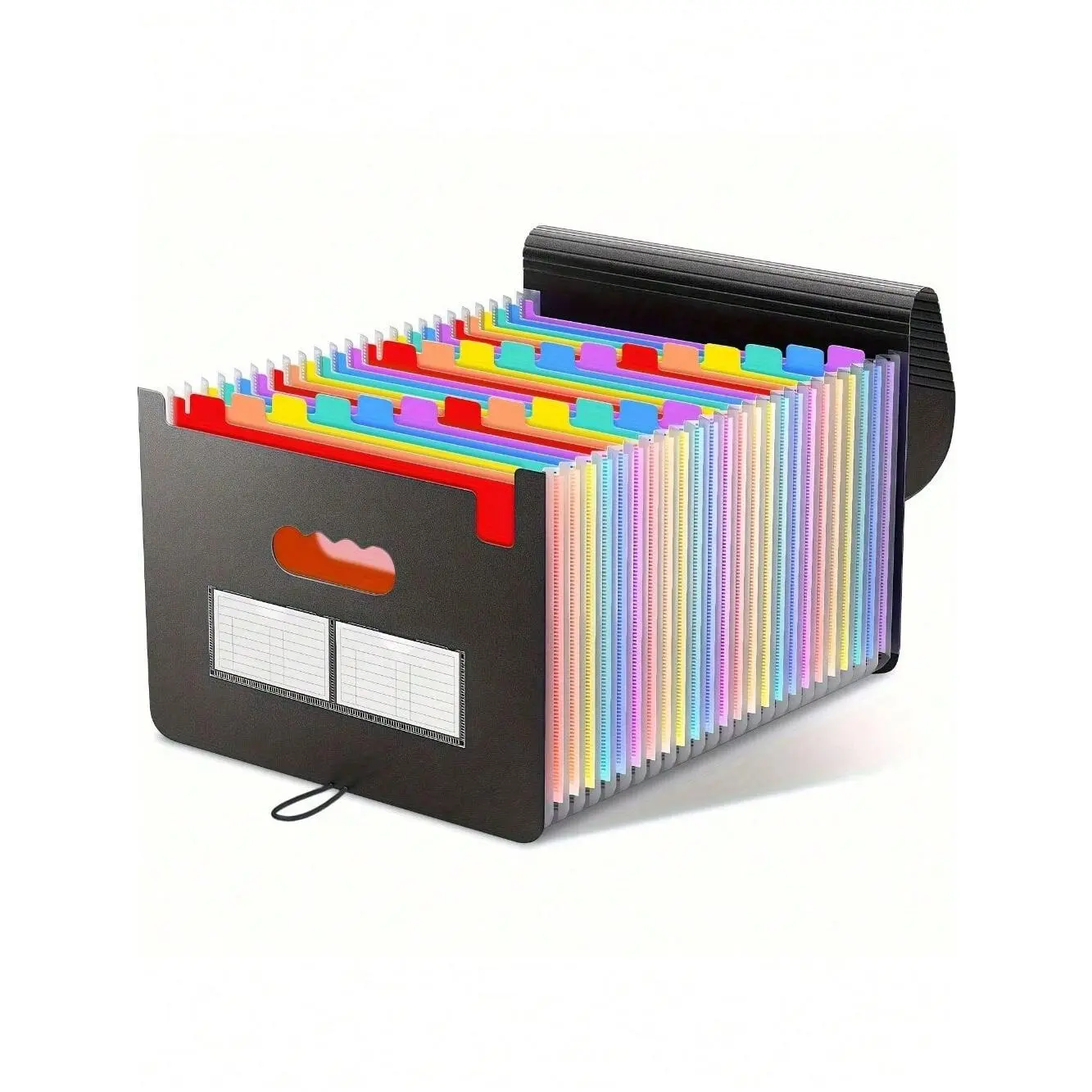 25-Pocket Expandable Accordion File Folder - Files Organizer with Tabs, A4/Letter Size for Monthly Bills & Receipts, Portable Office Stationery for Travel & Back to School