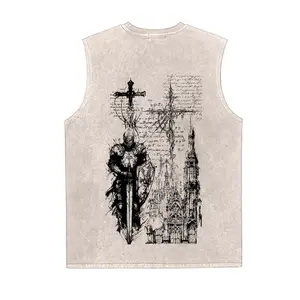 Dark Souls Game Vintage Tank 90s Graphic Sleeveless Tank Tops Men Vest Streetwear Outfits Men Vacation Outfits Sleeveless Shirt