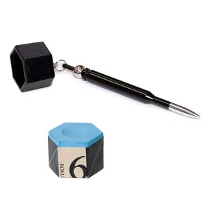 Kamui Roku Billiard Chalk Blue 1 pc w/Bullet Chalk Holder