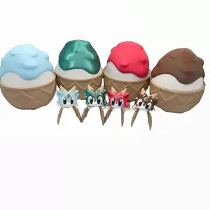 3d Printed Sugar Rush Dragon in Wafflecone Egg Decor Gift