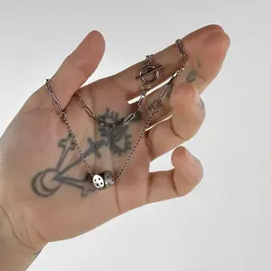 Talis Dice Necklace: 17 inches / Steel