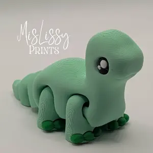 Bronotosaurus Flexi 3D Print Dinosaur