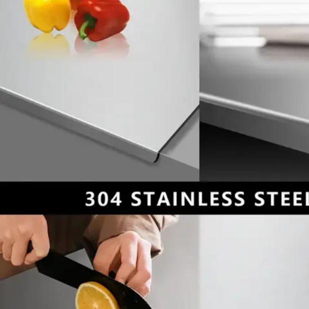 No More Moldy Wooden Boards! XXL 304 Stainless Steel Cutting Board – Anti-Slip, Heavy-Duty & Food-Safe, Perfect for Chopping Meat, Kneading Dough & Baking Prep – A Must-Have for Kitchen No More Moldy Wooden Boards! XXL 304 Stainless Steel Cutting Board – Anti-Slip, Heavy-Duty & Food-Safe, Perfect for Chopping Meat, Kneading Dough & Baking Prep – A Must-Have for Kitchen