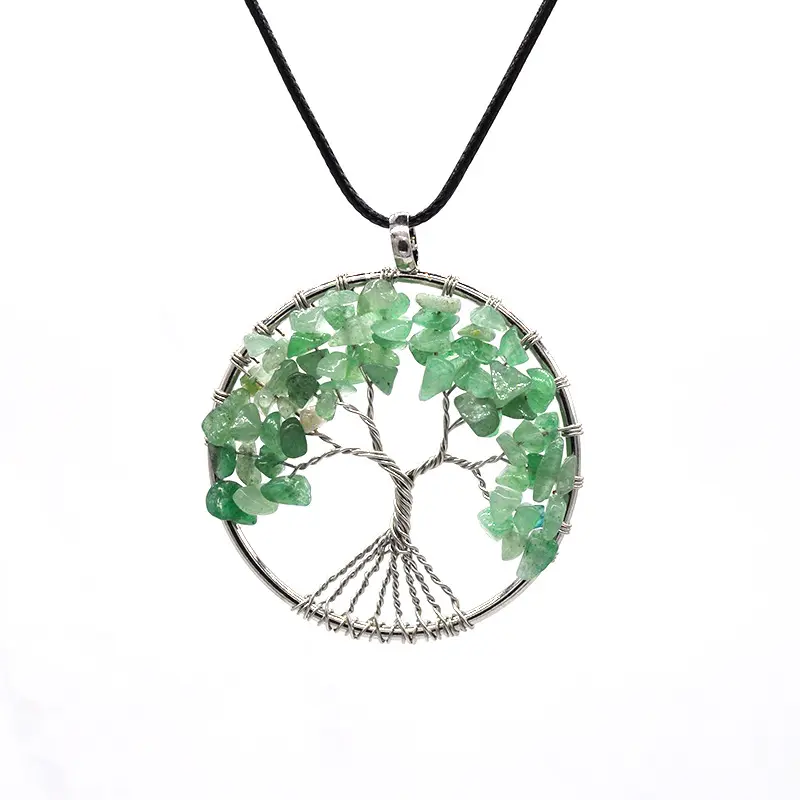 Unisex Kabala Life Tree Necklace - 50cm Copper Rope Chain, 5cm Diameter Irregular Ornate Tree Motif, Handmade Natural Fashion Costume Jewelry Accessory for Casual Wear Enthusiasts (Choking Hazard Small Parts), Diameter 5Cm
