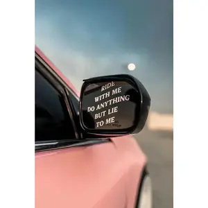 "RIDE WITH ME DO ANYTHING BUT LIE TO ME" DECALS