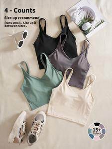women's solid backless sports bra, quick drying breathable comfortable crop cami top for yoga gym workout running, ladies sportswear clothing for indoor outdoor wear, athletic, bras women, bra pack, workout clothes women, yoga activewear