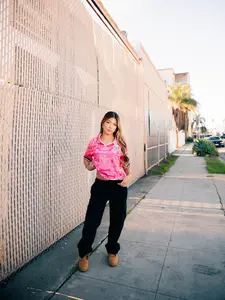 MadStrange Mexico Pink Crop Jersey 1998 Aztec Calender