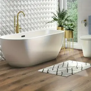 360 stand Abolos UNBSPC0930-LB Natural Light Brown Peel and Stick Vinyl Planks - Single Roll, Waterproof, Self-Adhesive, Easy Install, Indoor Use, 35'x118' DIY Floor Tiles for Home Improvement, Wood Look
