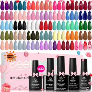 Beetles Gel Nail Polish Set【Base & Top Coat&Color Gel&Manicure Tool&Decoration】DIY Nails at home gift  Cosmetic Cutics Fall Nail Halloween Nail Black Friday Winter Nail Christmas Gift