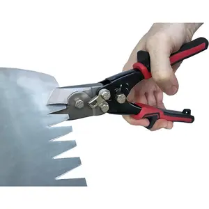 Duct Notcher Tool, 9 Inch Black/Red