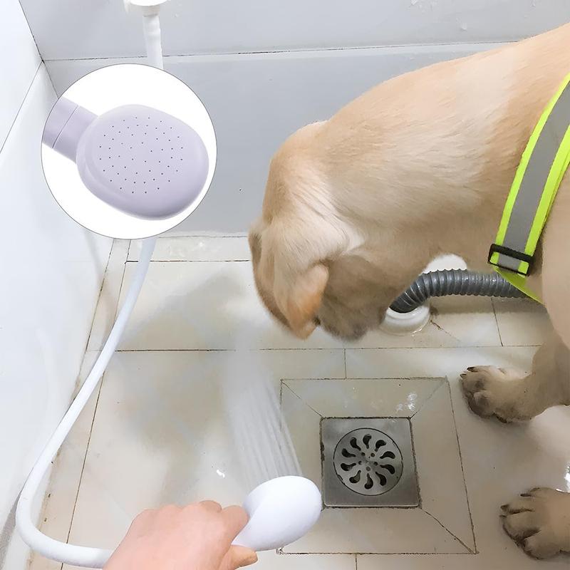 Sink Spray Rubber Hose,Portable Sink hose Attachment for Faucet,Hand Held Shower Head Sprayer for Bathing Baby,Pets,Washing Hair,Rinsing Vegetables Dog Wash Sprayer (A-white)