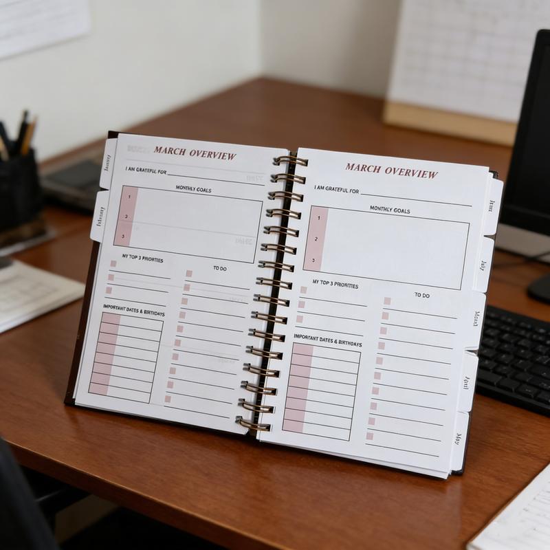 Weekly Planner 2026 New Design Spiral Bound Planner for Self-Discipline, Perfect Gift for Friends and Family, Stylish and Functional