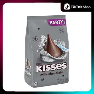 HERSHEY'S KISSES Milk Chocolate, Valentine's Day Candy Party Pack, 35.8 oz