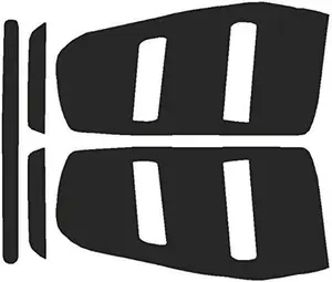 Precut Vinyl Tint Cover for 2010-2012 Ford Mustang Taillights (20% Dark Smoke)