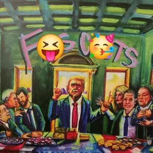The Best Supper Canvas Print Wall Decor - Unique Artwork Featuring a Group of People in a Dining Setting