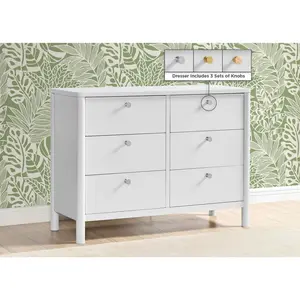 Brooks 6 Drawer Dresser with Interlocking Drawers