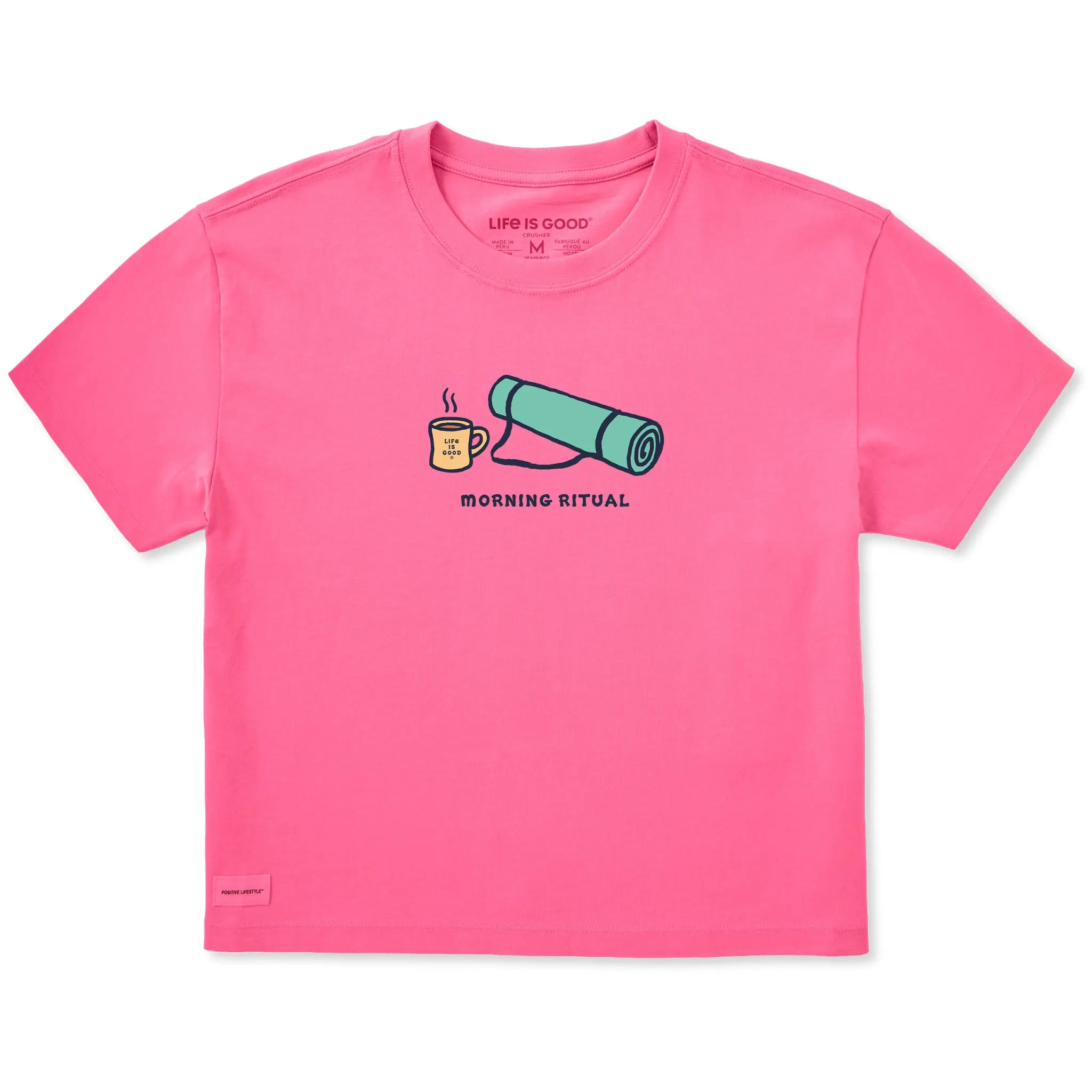 Women's Morning Ritual Coffee Short Sleeve Crusher Boxy Tee