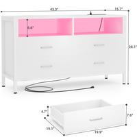 White-4 Drawers