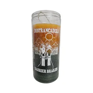 Jumbo 14 Day Barrier Braker 2 Color Ritual Candle / Jumbo 14 Dias Destrancadera Dos Colores Veladora