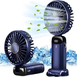 Portable Handheld Cooler Cooling Fan 5 Speed Rechargeable Folding For Travel USA