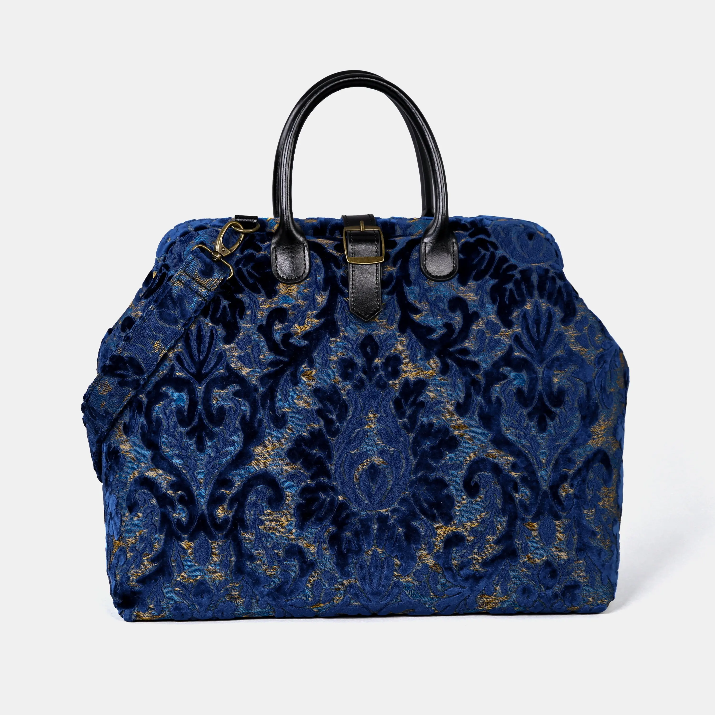 Burnout Velvet Navy Mary Poppins Weekender