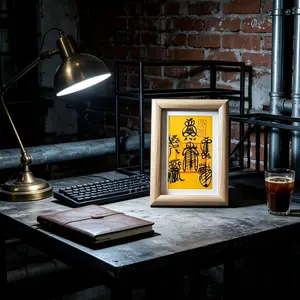 12×17 cm (6 inches) photo frame, suitable for placing in shops, homes, traditional Chinese medicine clinics, etc., for warding off evil spirits, ensuring peace, bringing good luck, and smooth progress in all endeavors.